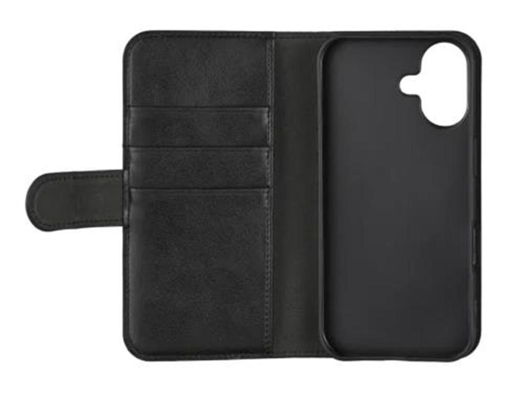 Cover til iPhone 16 PU læder sort