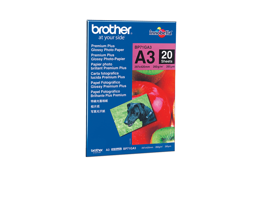 Fotopapir Brother A3 glossy inkjet 260g 20 ark