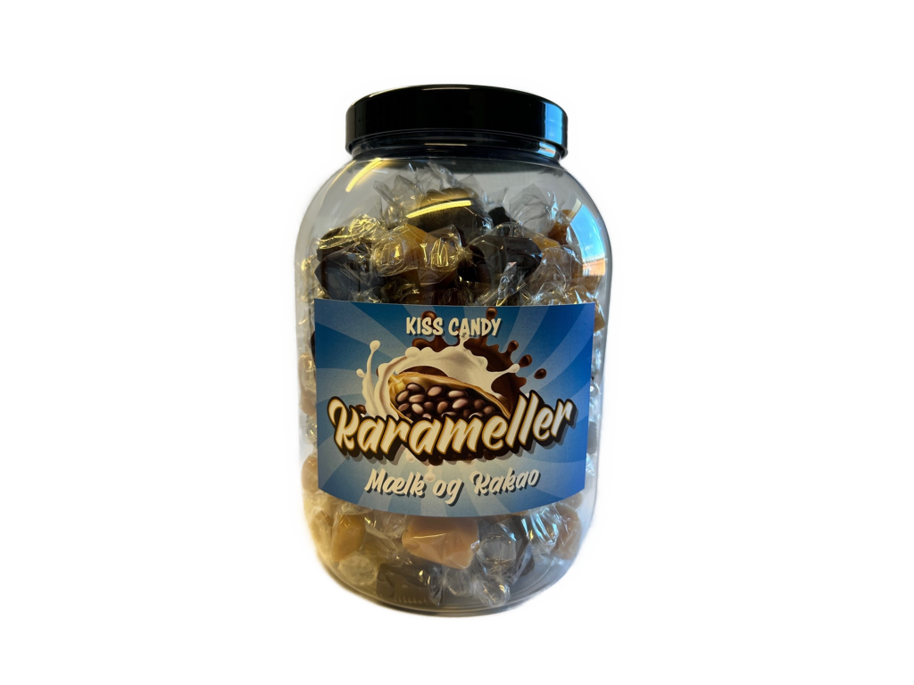 Karameller, smag af chokolade, 1200 gr.