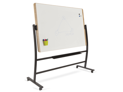 Whiteboardtavle | Rocada | mobil | dobbeltsidet 360gr | 1000 x 1500 mm 