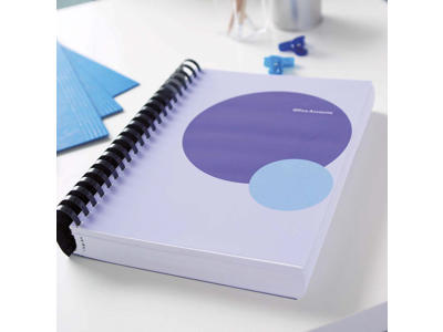 Spiralrygge 6 mm 21 ringe sort 100 stk A4