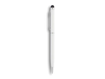 Tynd stylus pen i metal, hvid