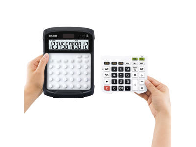 Casio WD-320MT lommeregner vandtæt hvid/sort