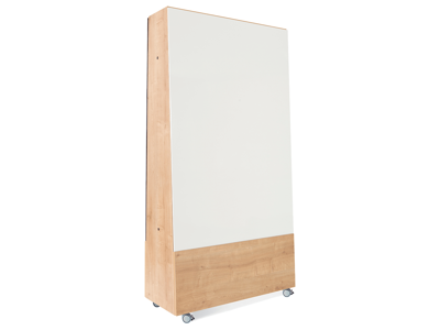 Whiteboardtavle | Rocada | mobil | dobbeltsidet | 1000 x 1980 mm natur