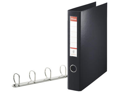 Ringbind A4 82407 sort 4 ringe