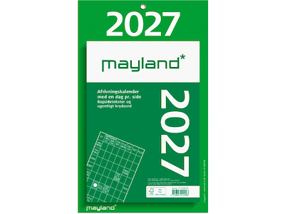 Kæmpeafrivningskalender m/bagsidetekst 2027