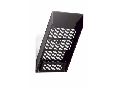 Brochureholder Flexiboxx A4 1 rum lodret sort