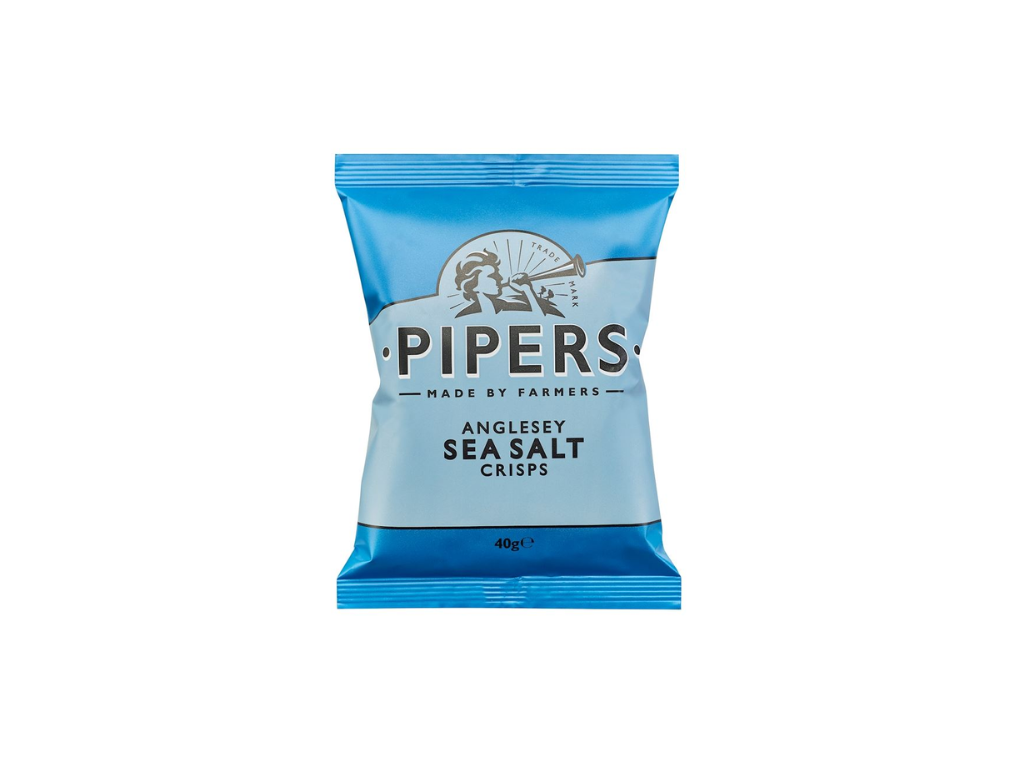 Pipers Crisps Sea Salt, 24 x 40 gr.