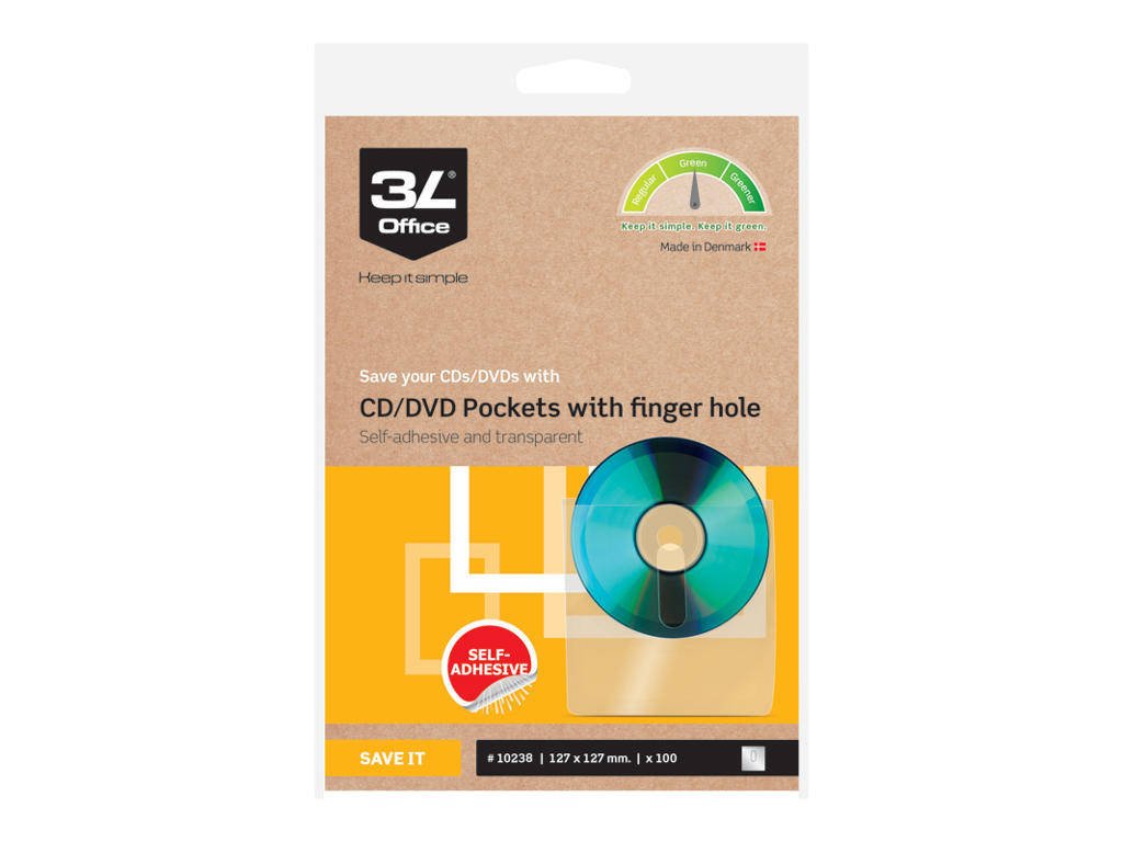Cd lomme selvklæg 3L 100 stk. 