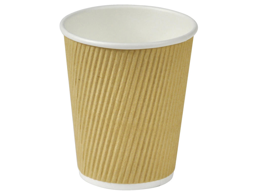 Papkrus Natur Line ripple | 25 cl | brun | 500 stk