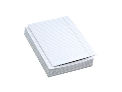 Eksamenspapir A4 hvid linjeret dobbelt 250 ark