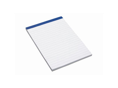 Telefonblok A5 linjeret med stub