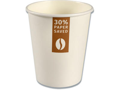 Papkrus | LesslsMore single wall | 24/25 cl | hvid | 50 stk