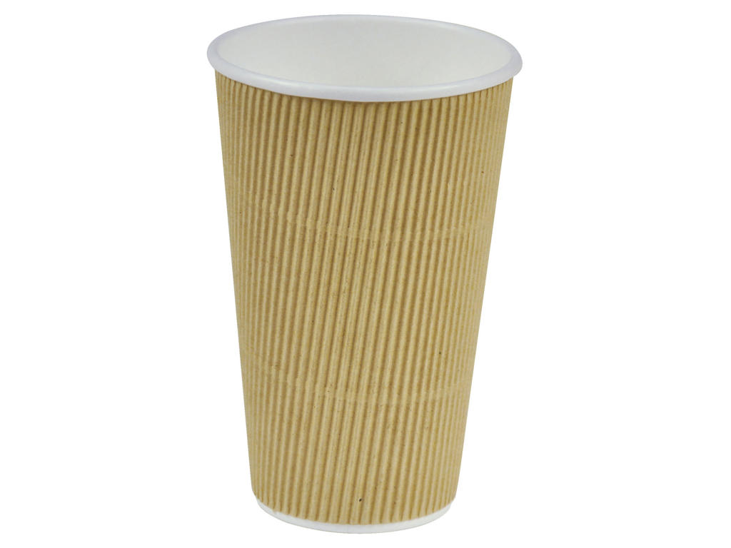 Papkrus Natur Line ripple | 45 cl | brun | 500 stk