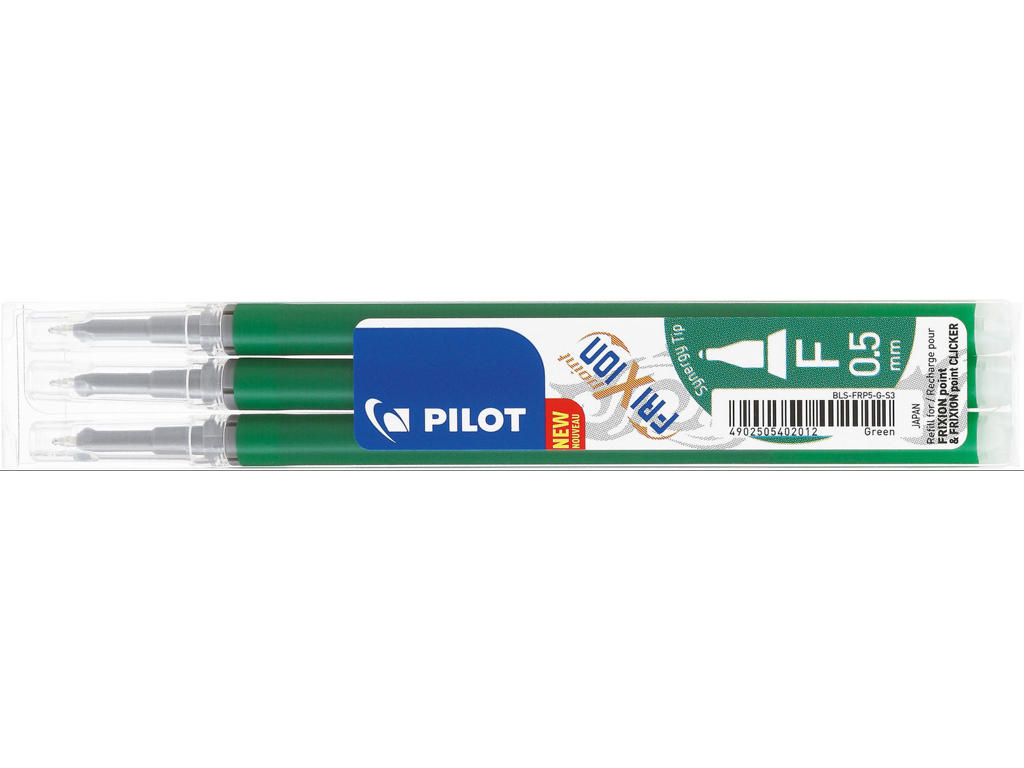 Refill Pilot FriXion Point grøn 0,5 mm 3-stk