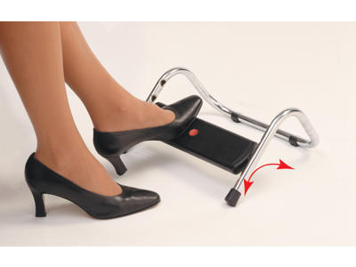 Fodstøtte Twin 3131 sort/chrom