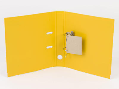 Brevordner A4 50 mm Q-Line gul