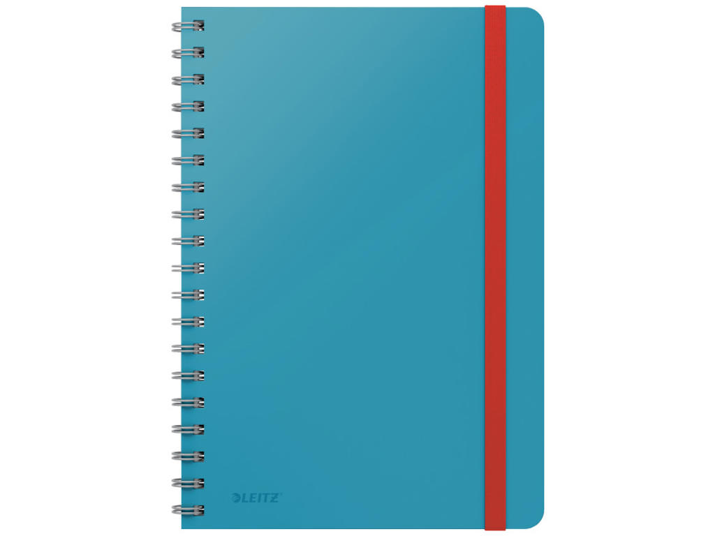 Notesblok Leitz Cosy m/spiral L linjeret blå