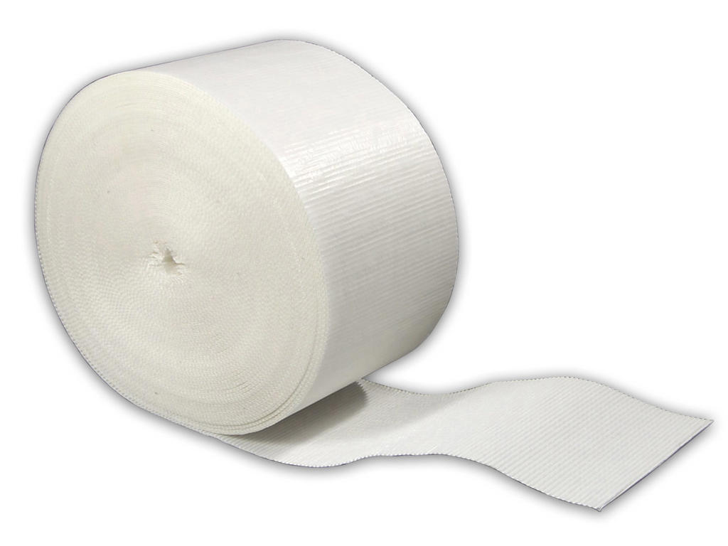 Bølgepap hvid   25 cm x 70 meter