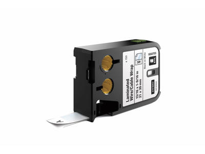 Dymo tape XTL 21x39mm sort/hvid 1868705