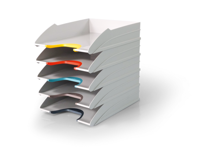 Brevbakkesæt VARICOLOR m/5 bakker lysgrå