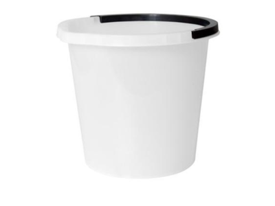 Spand hvid plast 10 liter