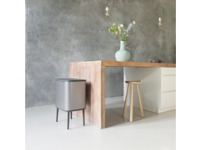 Brabantia affaldsspand med låg | Bo Touch Bin | 3 x 11 liter | Platinum