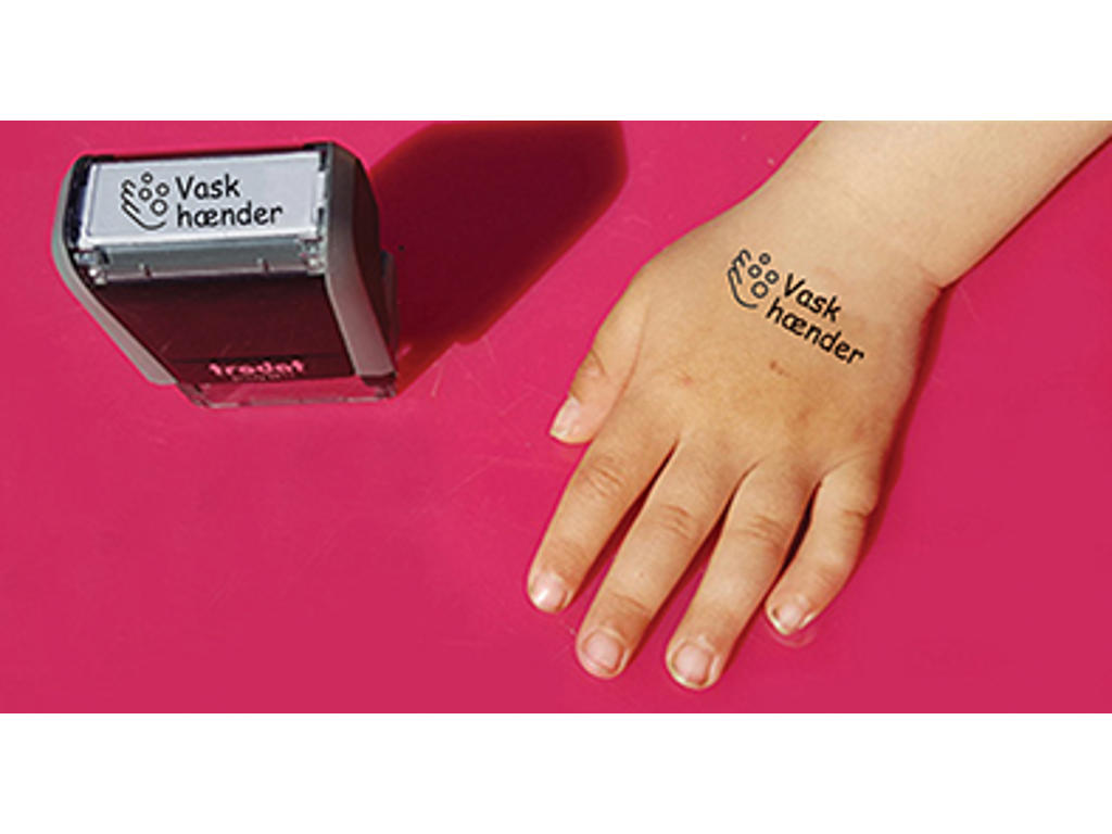 Stempel Trodat "Vask hænder"
