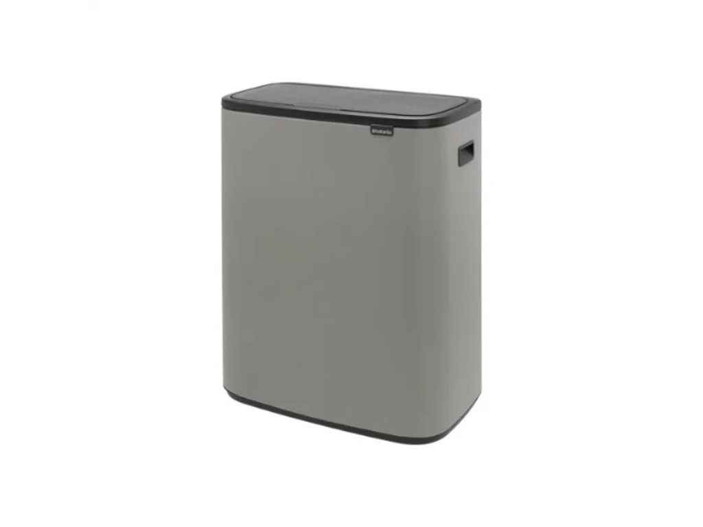 Brabantia affaldsspand med låg | Bo Touch | 2 x 30 liter | Grå