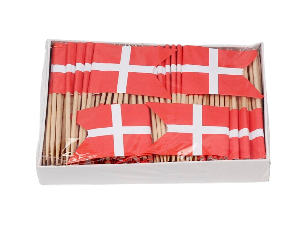 Kransekageflag papir Dannebrog 144 stk