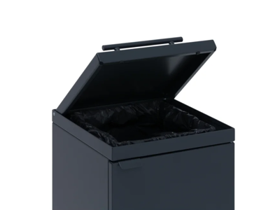 Affaldsbeholder Bica 45L m/låg antracit