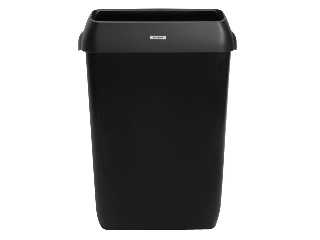 Affaldskurv Katrin 92285 50 l til væg sort