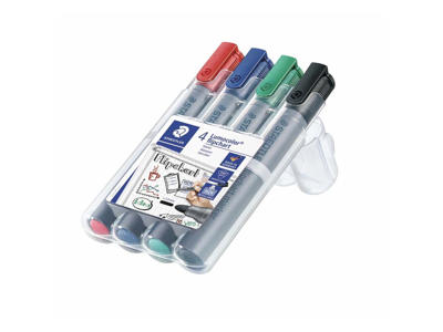 Marker Lumocolor 356 rund spids 4 ass flipover