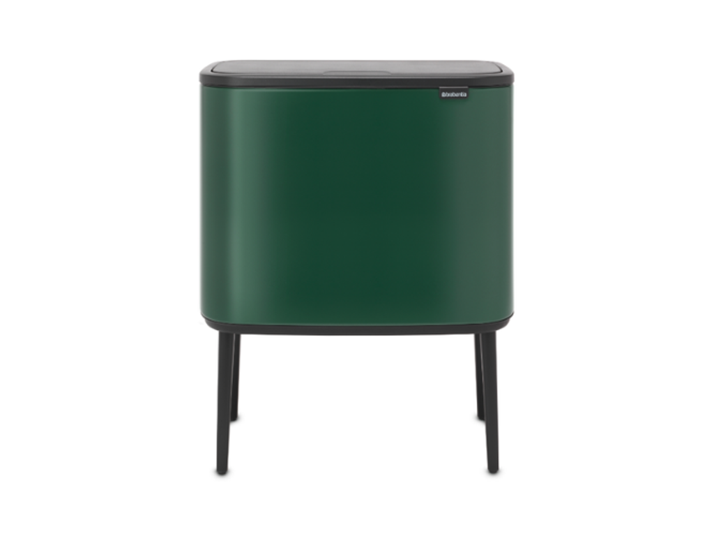 Brabantia affaldsspand med låg | Bo Touch Bin | 3 x 11 liter | Grøn