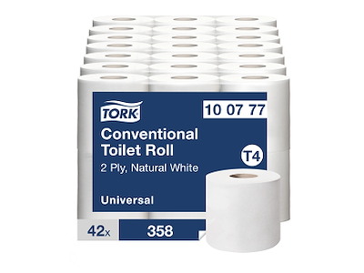 Toiletpapir Tork T4 100777 Universal 2-lags 42 rl.