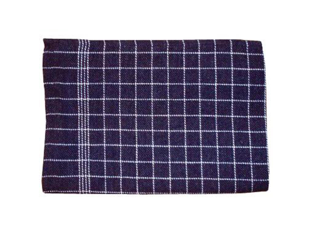 Viskestykke 50x70 cm sort med hvide striber