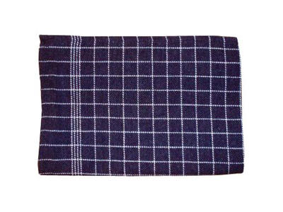 Viskestykke 50x70 cm sort med hvide striber