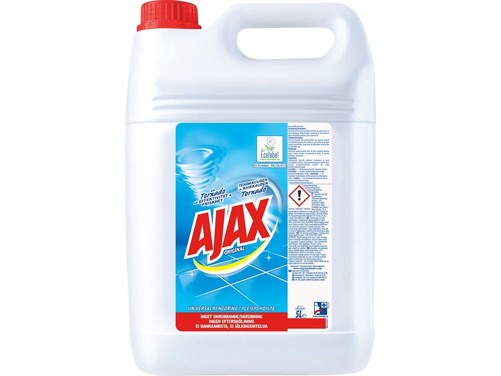 Ajax Universalrengøring u/farve & m/parfume 5 liter