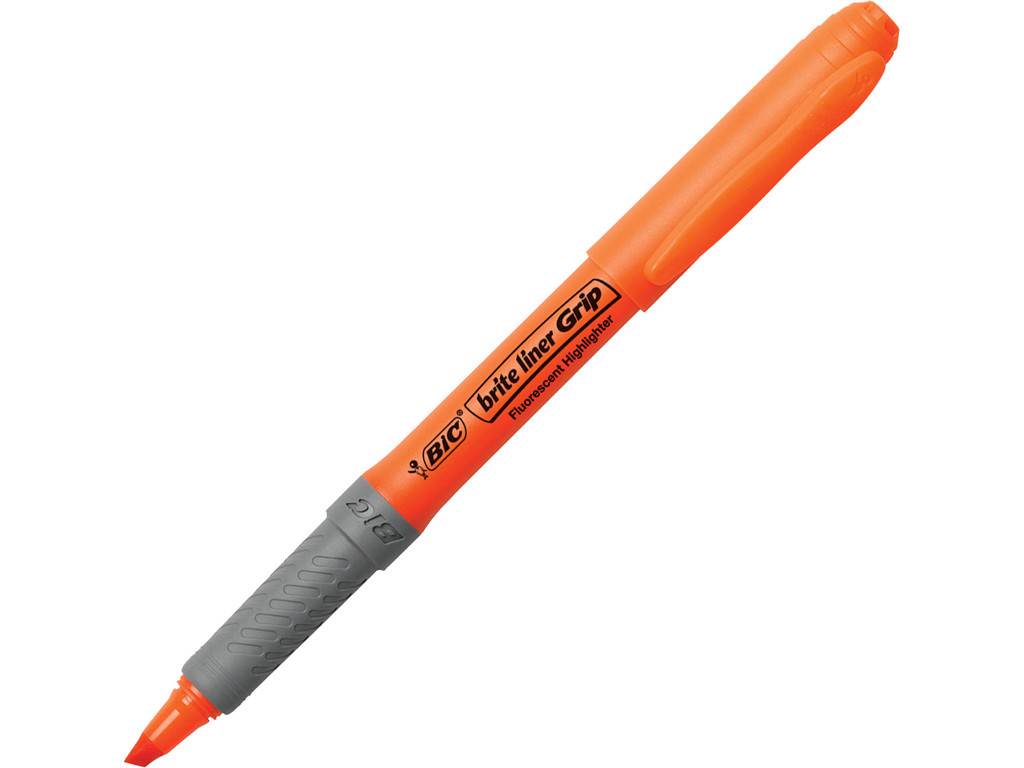 Overstregningstusch | Bic Brite liner grip | orange