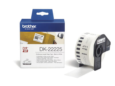 Label Brother DK22225 38mm x 30,48 meter hvid papir