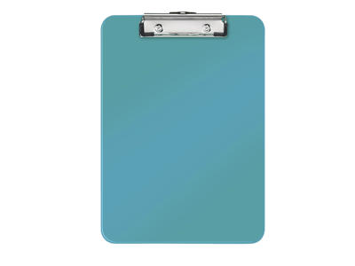 Clipboard A4 uden omslag WOW hård plast isblå