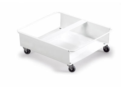 Vogn Durabin Duo 60L. hvid m/4 hjul - UDGÅR