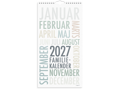 Familiekalender TrendArt 2027