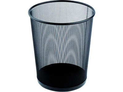 Papirkurv tråd metal 18 liter sort