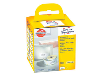 Avery etiketter 36x89mm 2x260 stk. AS0722400