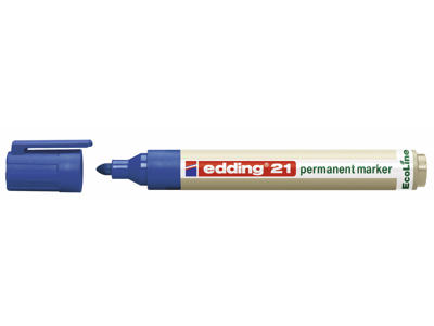 Marker Edding 21 Ecoline rund spids blå