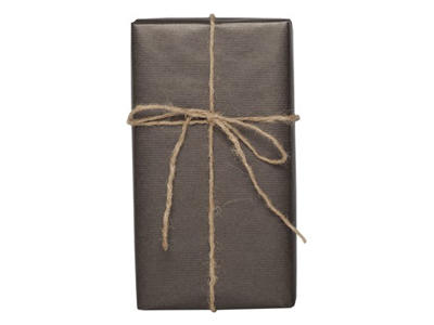 Gavepapir | sort kraft | 57 cm x 154 meter