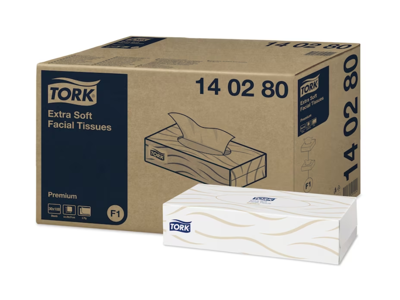 Ansigtsserviet Tork F1 140280 hvid 30x100 stk.