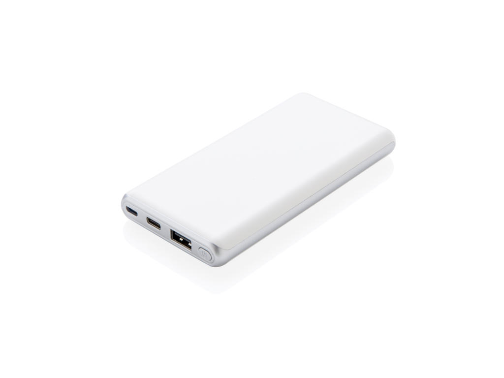 Ultrahurtig 10.000 mAh powerbank med PD, hvid