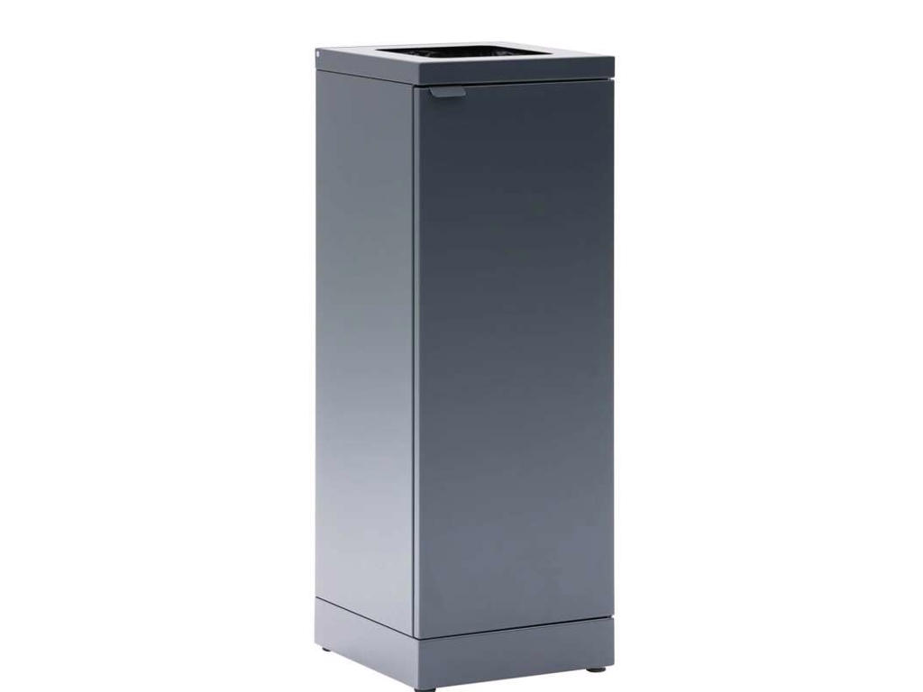 Affaldsbeholder Bica 65L firkantet åbning sort